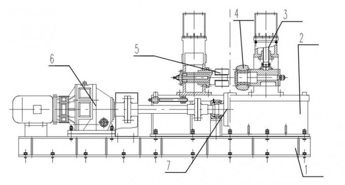 50HZ 3P Hydraulic H-beam Production Line , H Beam Flange Straightening Machine