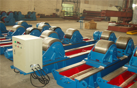 40 Ton Tank Turning Rolls Synchronous Rotation Roller VFD Control