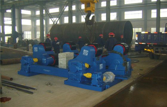 5T - 60T Pipe Welding Rotator Self Aligning With Rubber Rollers