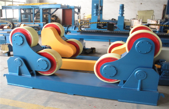 2*2.2kw Pipe Rollers For Welding , Double Rotary Drive 80 Ton Vessel Turning Rolls