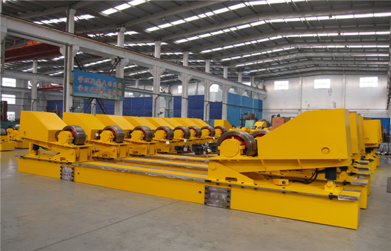 500 Ton 350mm Heavy Duty Welding Rotator Conventional Rubber Roller