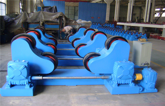 Power Station Construction 40t Welding Roller , 6-60m/H Adjustable Welding Rotator